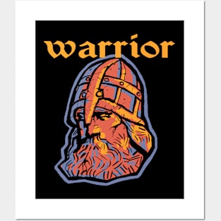 Warrior viking Posters and Art